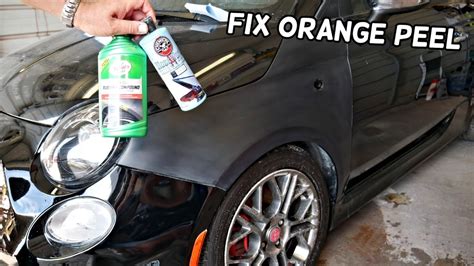 Does polishing a car remove orange peel?